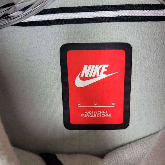 Nike Tech Fleece Hoodie Womens Medium Gray Active Sport Thumbholes 655765-063 - Picture 2 of 12